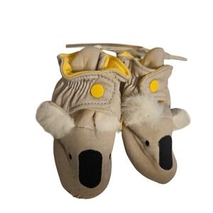 Cloud Island Baby Booties 3-6M Koala Non-Slip Shoes Gender Neutral‎ Infant NWT